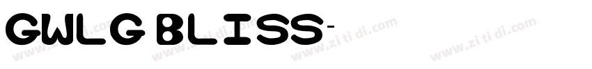 GWLG Bliss字体转换
